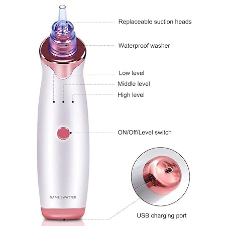 Electric Facial Blackhead Remover Vacuum Pore Cleaner Acne Cleanser Black Spots Removal Face Nose Deep Cleaning Tools Dropship