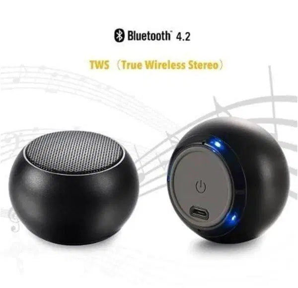 Mini Speaker with Super Bass and Clear Voice – Ideal Portable Bluetooth Sound System( Color: Black)