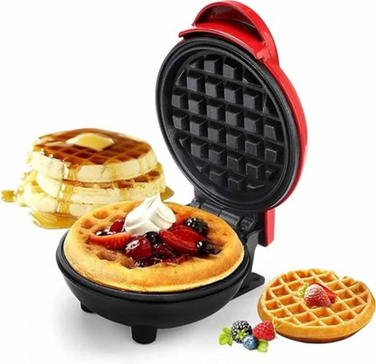 Mini Waffle Maker – Non-Stick Breakfast Machine, Easy to Clean, Compact Design (Random Color)